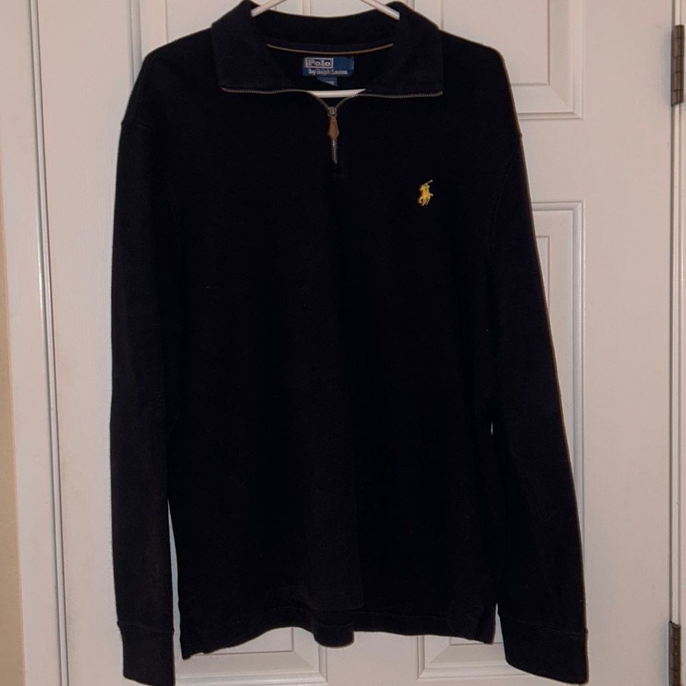 Like New Polo By Ralph Lauren Pullover Sweater (Large, Navy Blue)